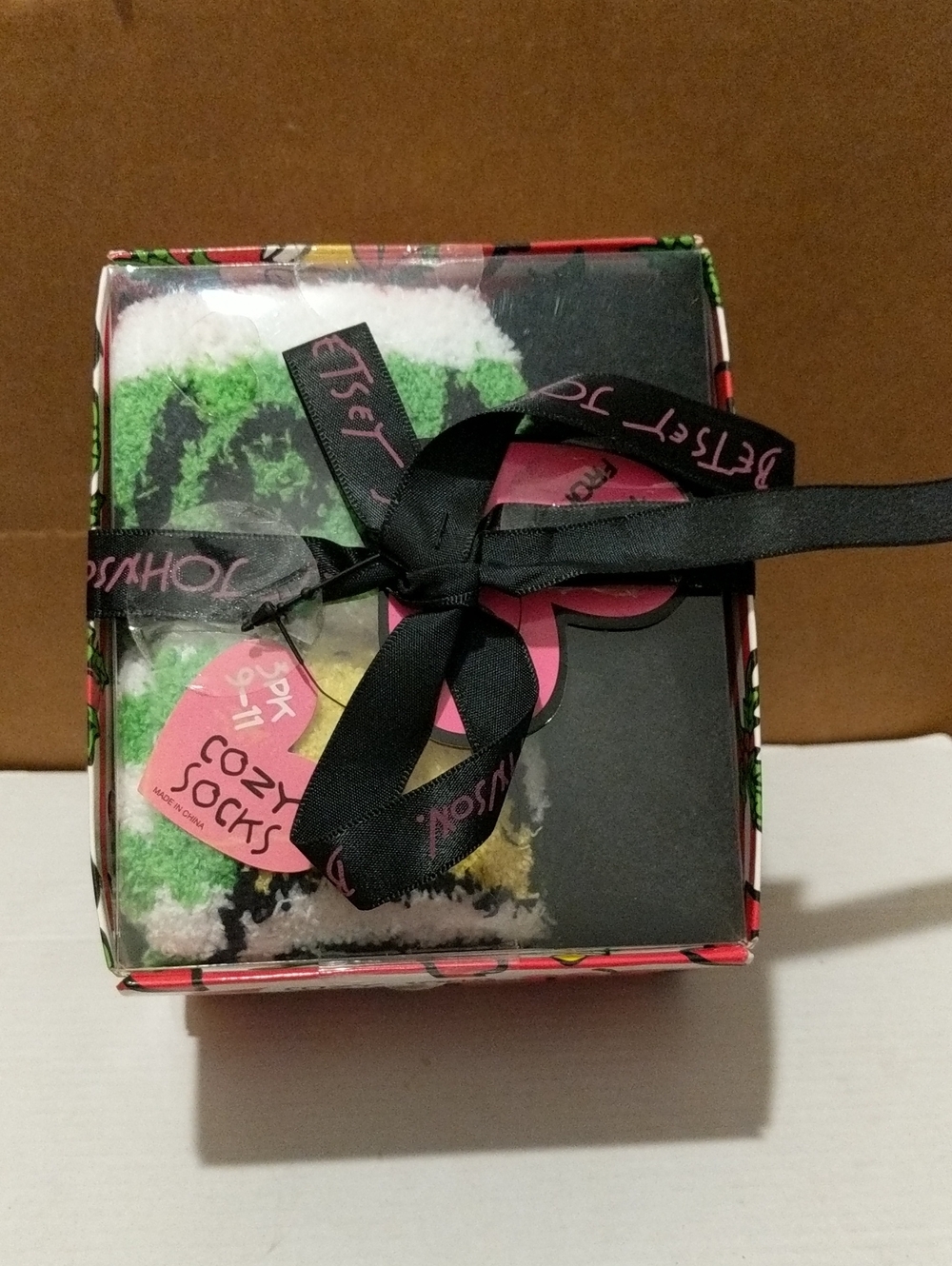 Betsey Johnson Christmas Cozy Socks Gift Box 3 pairs. 🆕